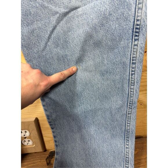 Harley-Davidson Vintage Men's Light Blue Relaxed Fit Jeans Size 36 Inseam 30 - Picture 6 of 14